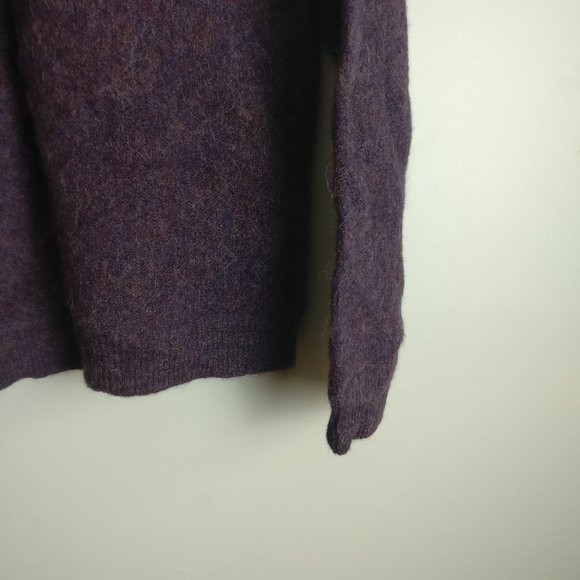 Alpaca Wool Sweater, 100% Alpaca 1/2 zip Sweater, Large Peruvian Alpaca - Picture 4 of 7